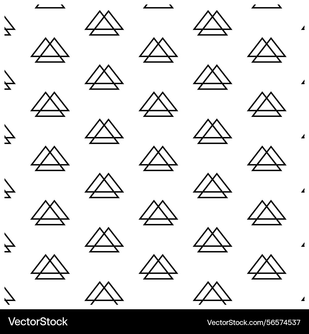 Triangular prism geometry seamless pattern Triangular prism geometry seamless pattern vector image