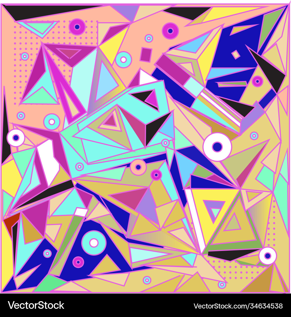 Abstract modern triangles background pattern Vector Image