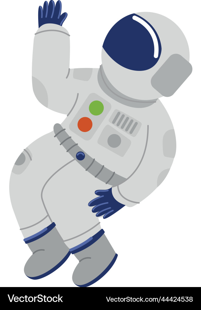 Astronaut in Spacesuit Vector Image