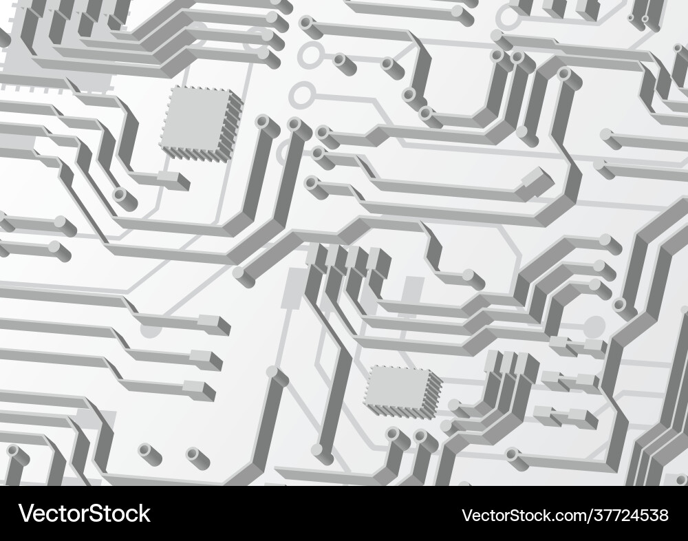 Circuit technology background with hi-tech Circuit technology background with hi-tech vector image