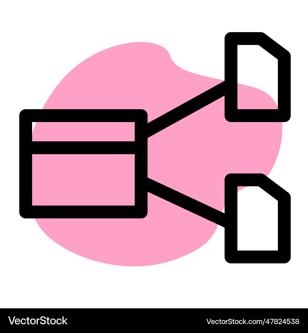 Data mapping via artificial intelligence Vector Image