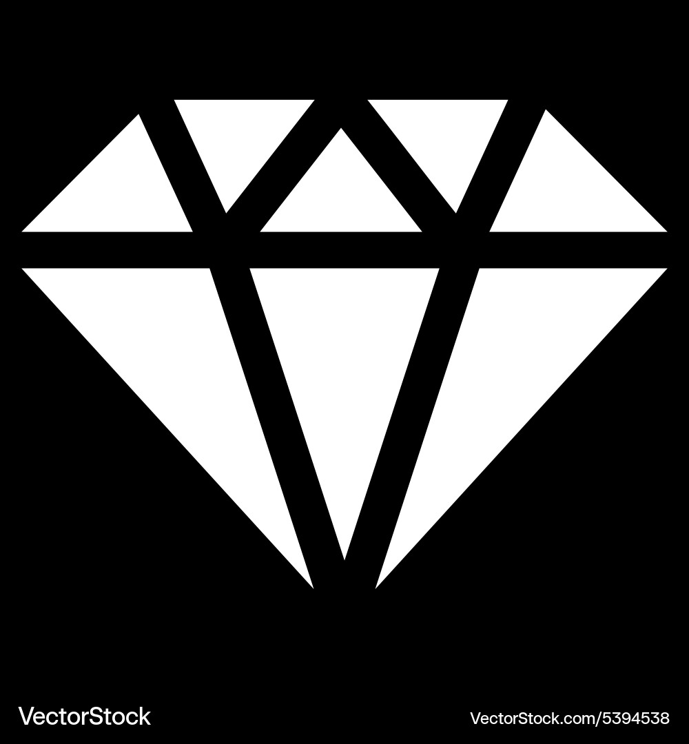 Diamond icon from commerce set – Royalty-Free Vector | VectorStock
