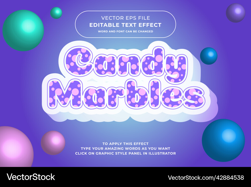 Editable text effect Editable text effect vector image