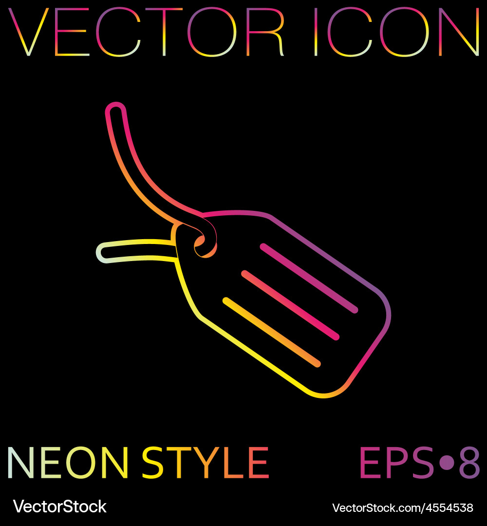 Label icon button Vector Image