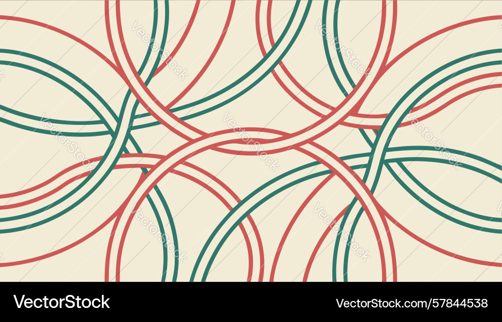 Overlapping rings abstract geometric pattern Vector Image