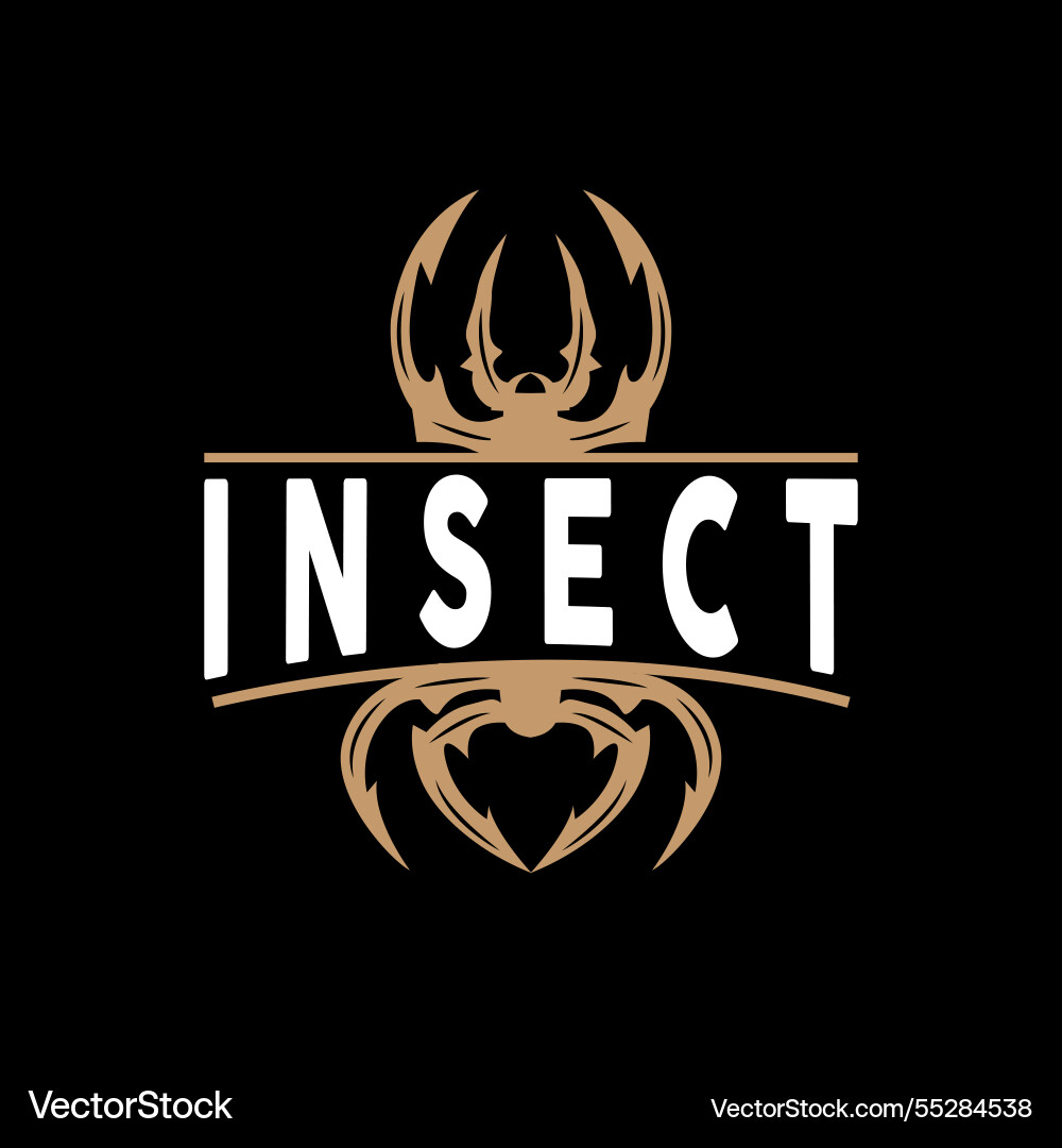 Spider Logo Insekten Tier Premium Vintage Design Spider Logo Insekten Tier Premium Vintage Design vektorbild