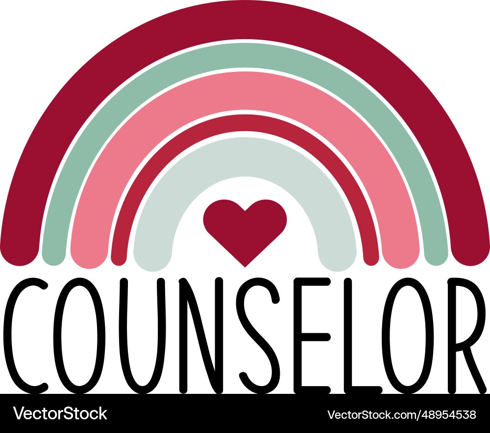 Teacher Rainbow Svg Design Royalty Free Vector Image