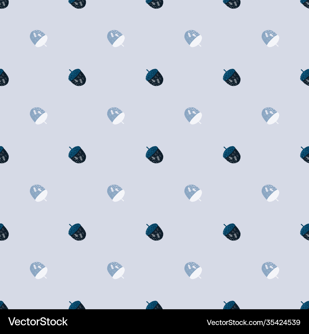 Abstract botanical seamless pattern with little Abstract botanical seamless pattern with little vector image