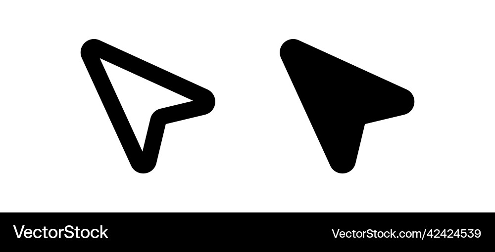 Eine Reihe von Maus Cursor-Symbolen Computer Eine Reihe von Maus Cursor-Symbolen Computer vektorbild