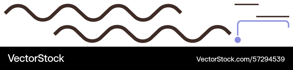 Fluid waveforms with minimalist lines and dotted Fluid waveforms with minimalist lines and dotted Vector Image