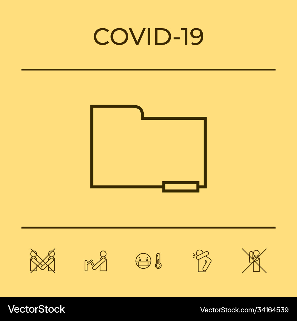 Folder delete or remove document with minus sign vector image