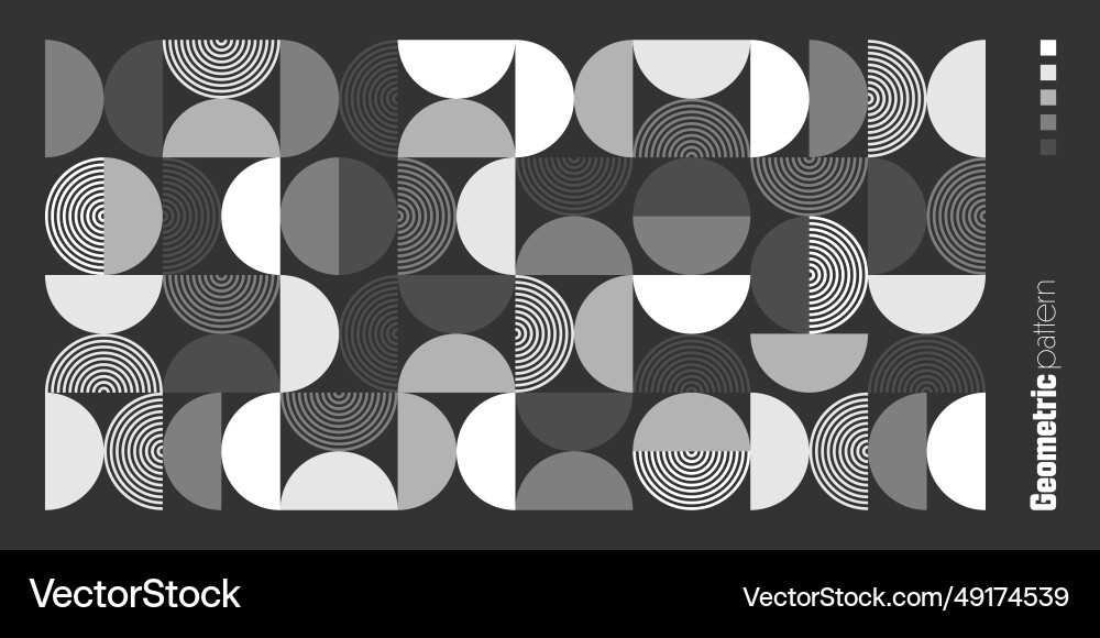 Geometric trendy pattern bauhaus style modern Geometric trendy pattern bauhaus style modern vektorbild