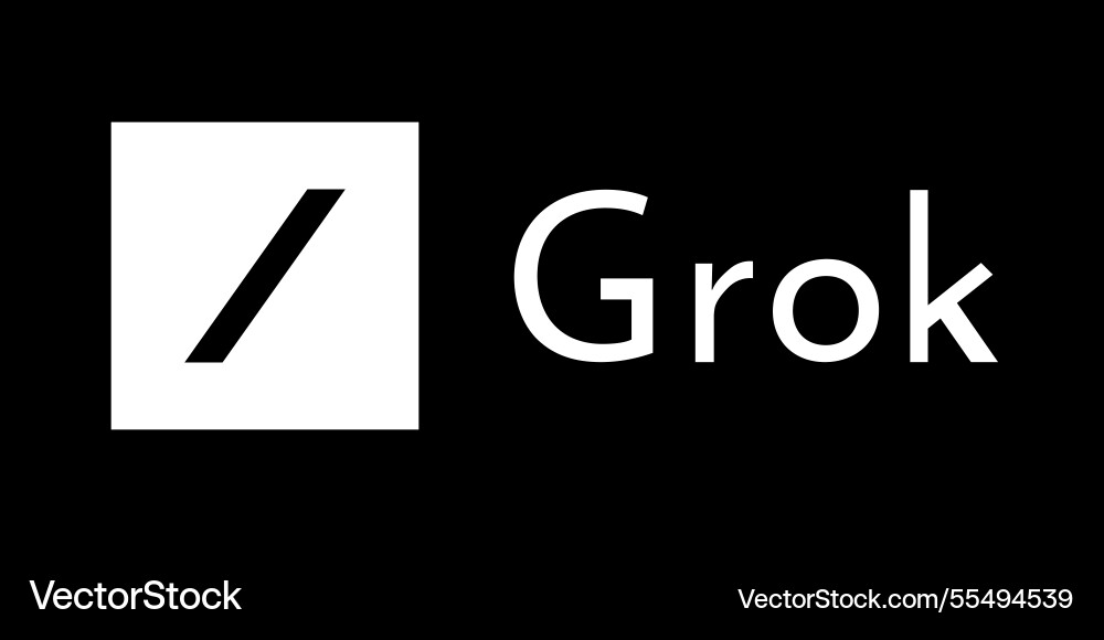 Grok logo Vector Image
