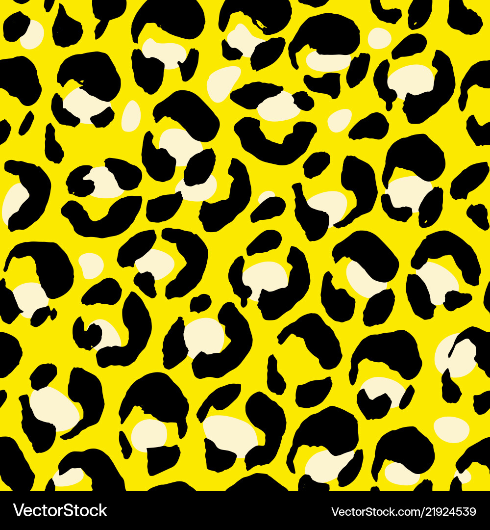 Leopard print seamless pattern Vector Image