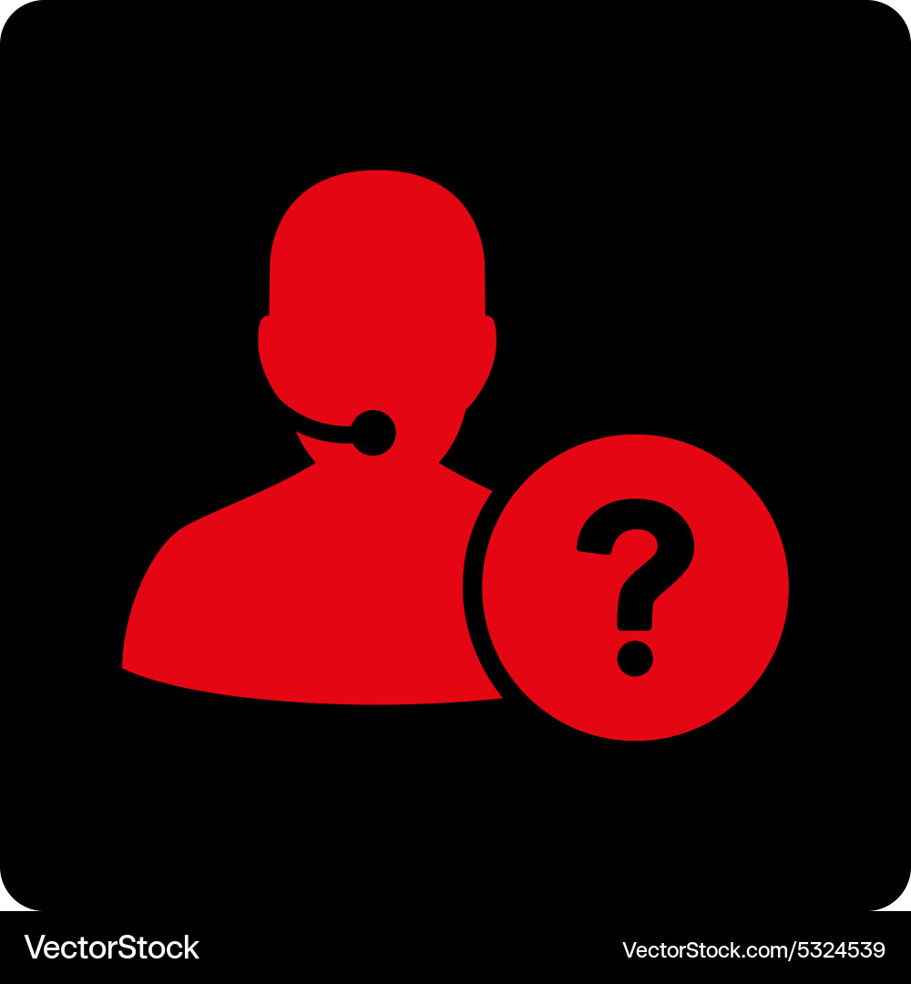 Online support icon from commerce buttons vector image