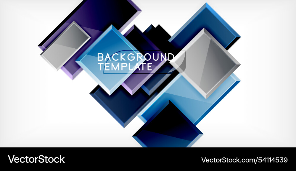 Square shape color abstract geometry – Royalty-Free Vector | VectorStock