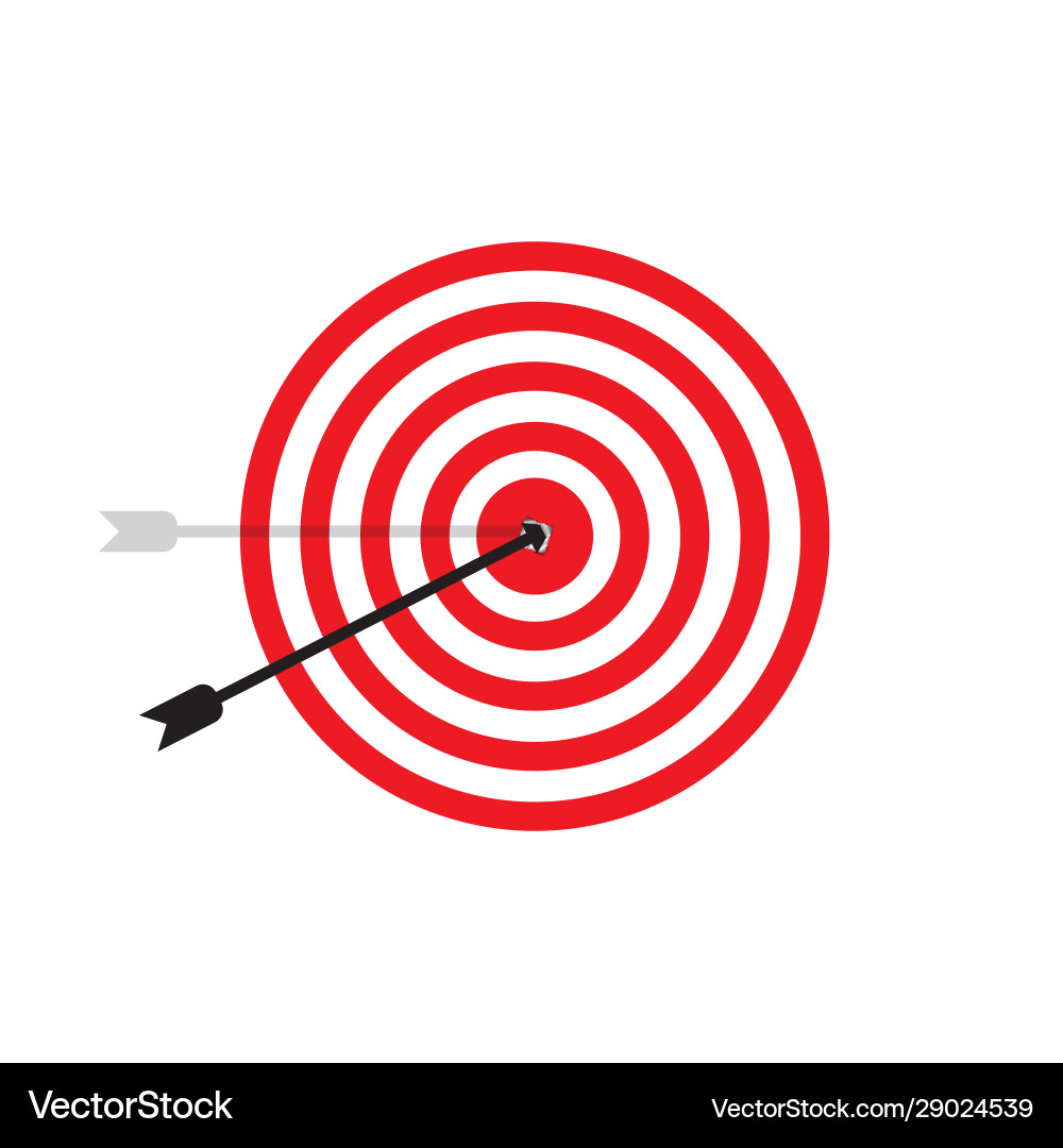 Target icon in shape with a white background Target icon in shape with a white background Vector Image
