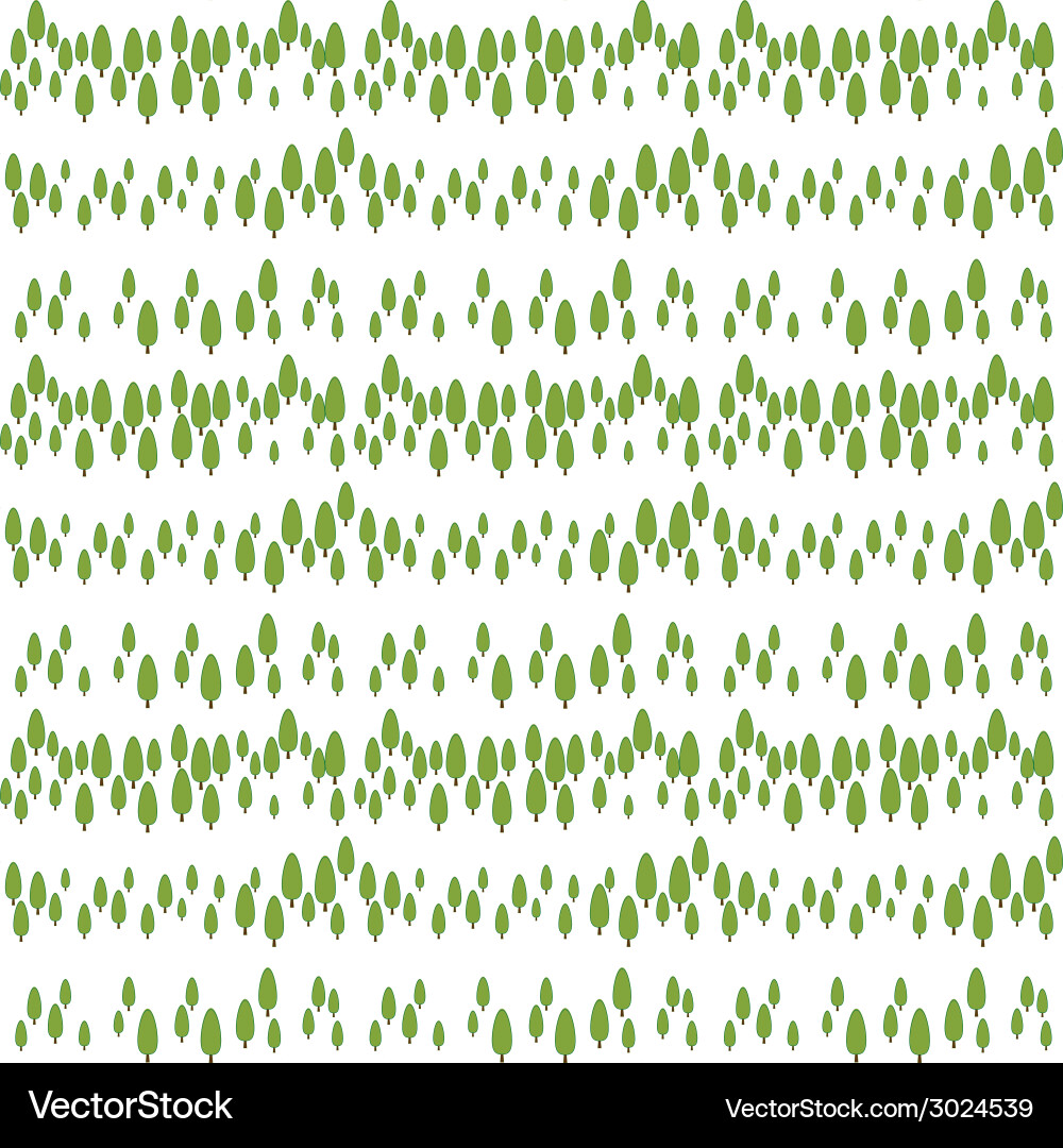 Tree pattern background vector image