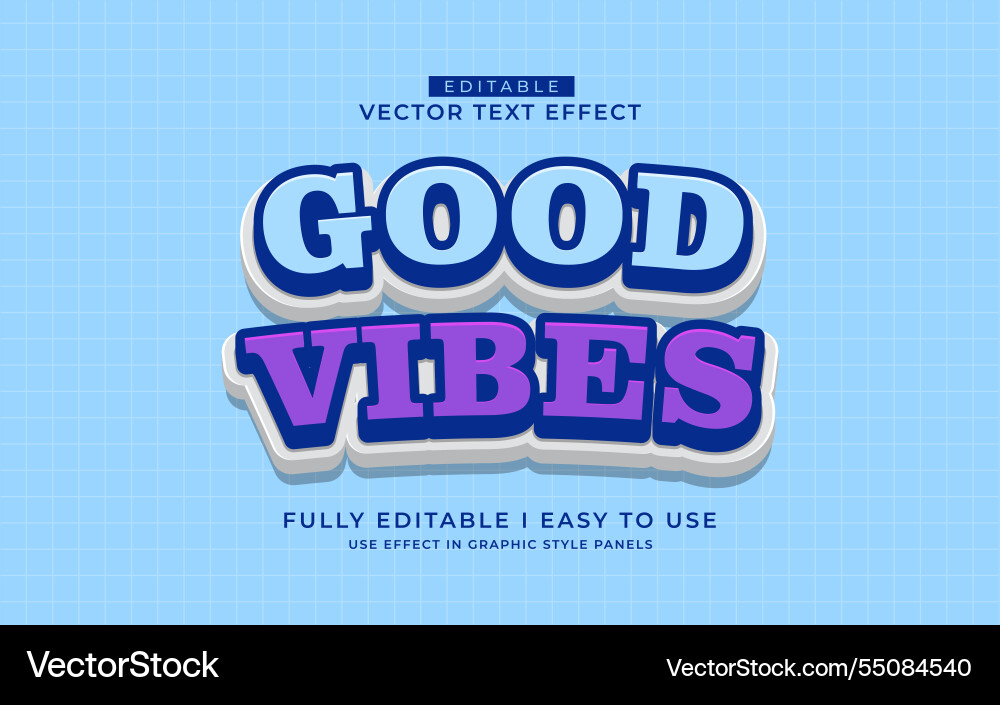 3d editable text effect typography style template 3d editable text effect typography style template vector image