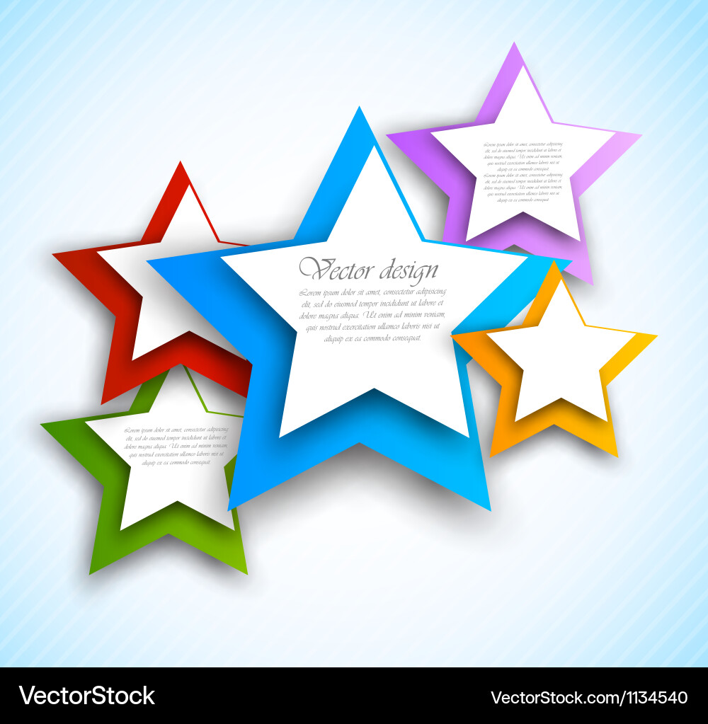 Abstract background with stars Vector Image