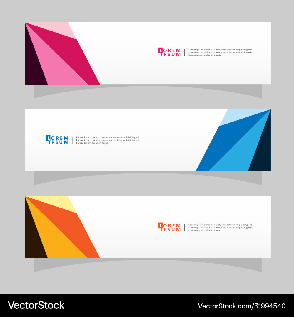 Abstract design banner web template Abstract design banner web template Vector Image