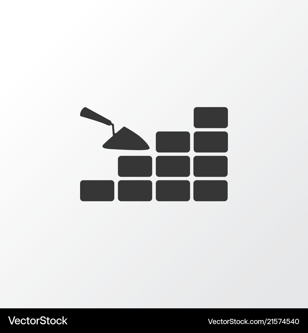 Bricklay-Symbol Premium-Qualität isoliert Bricklay-Symbol Premium-Qualität isoliert vektorbild