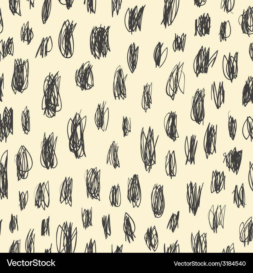 Chaotic Scribble Pattern vector image