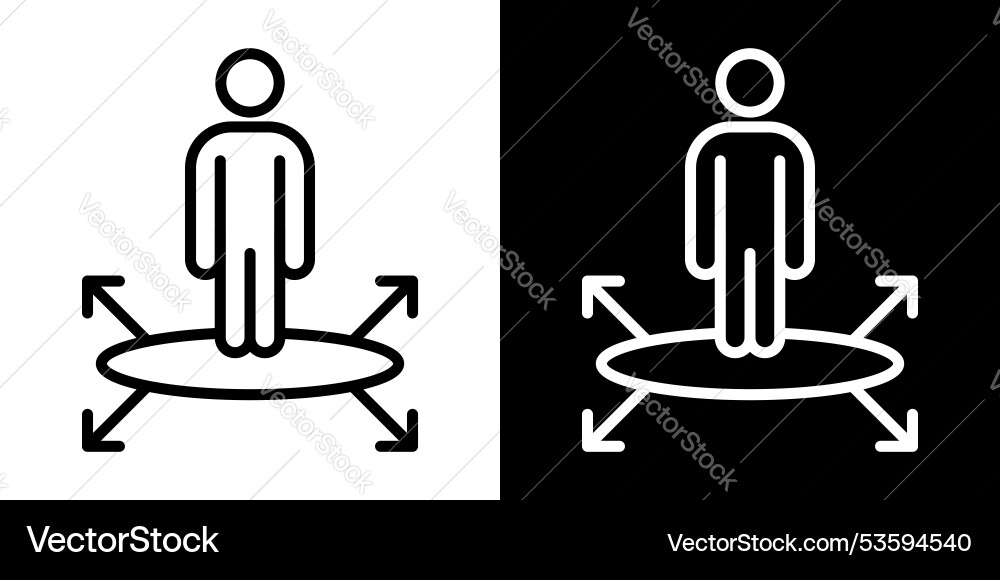 Decision making thin line icon set vector image