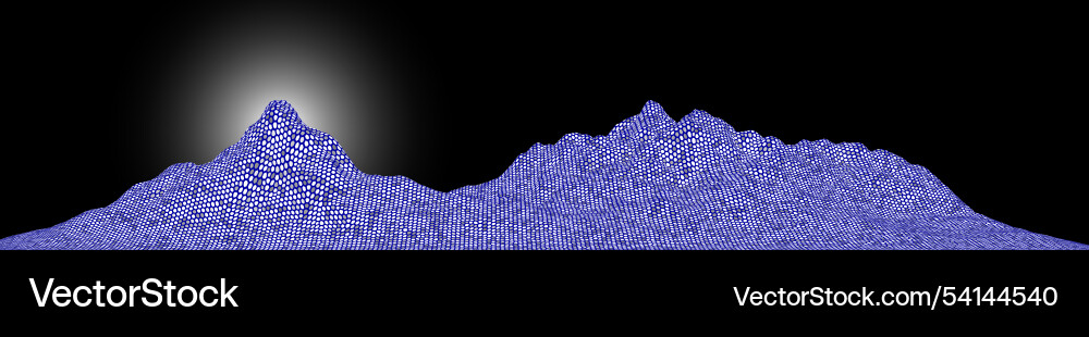 Digital image of a mountain range Digital image of a mountain range vector image