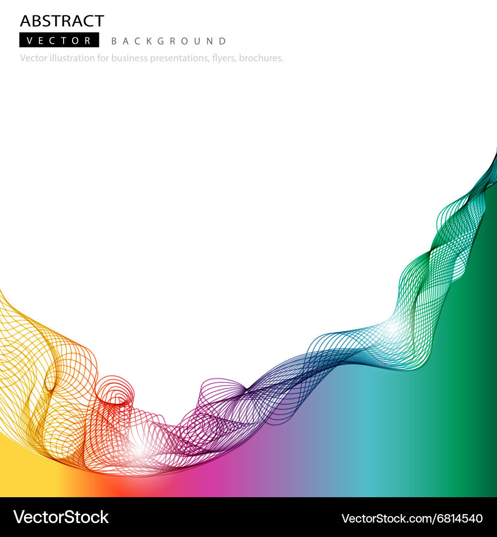 Dynamic Color Curve Background Vector Image