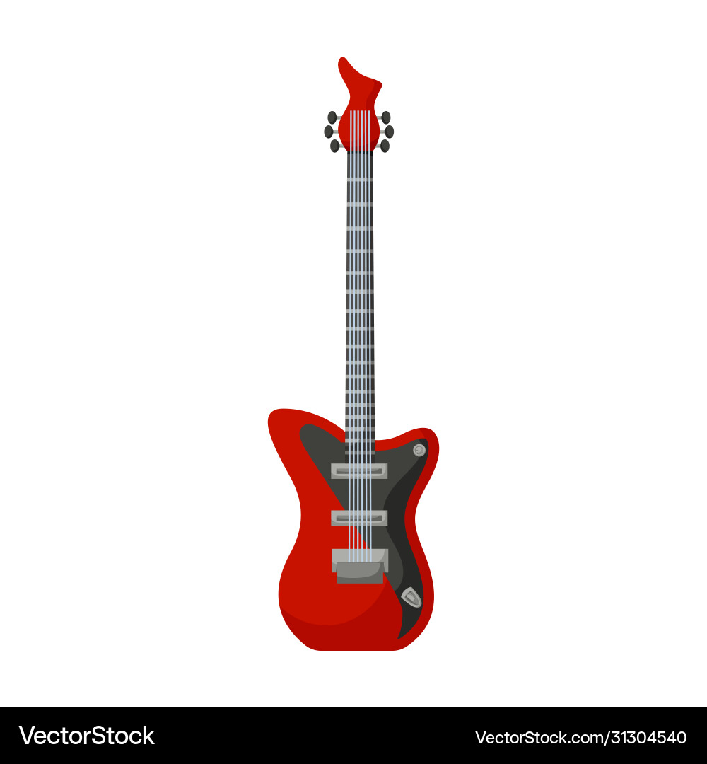 Electric guitar iconcartoon icon Electric guitar iconcartoon icon vector image