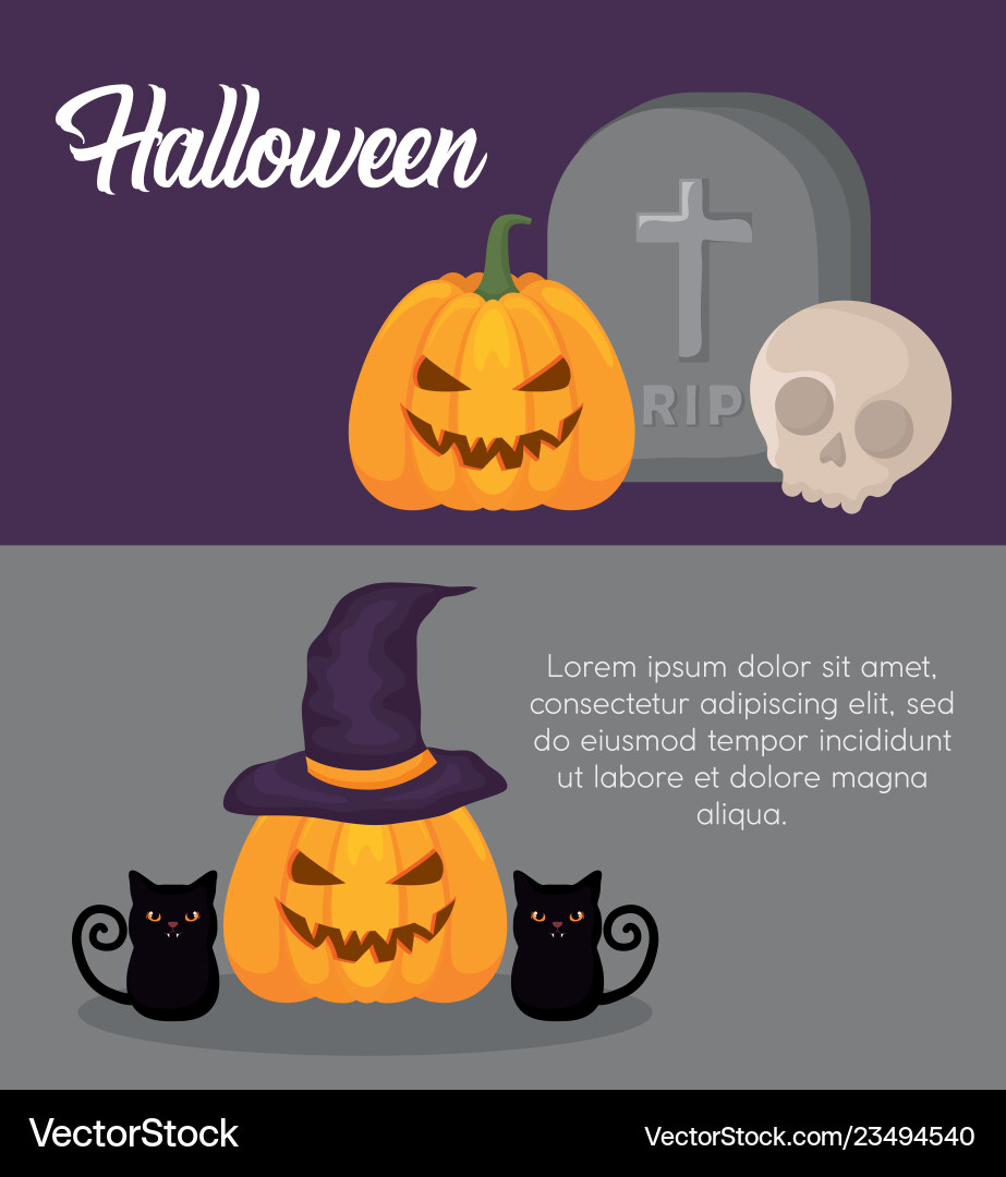 Halloween Feier Design Halloween Feier Design vektorbild