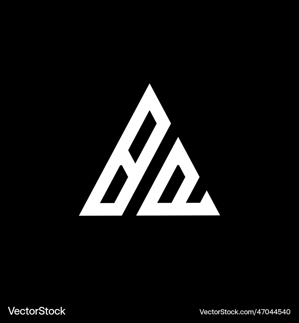 Monogram logo with shape style design template Monogram logo with shape style design template vector image