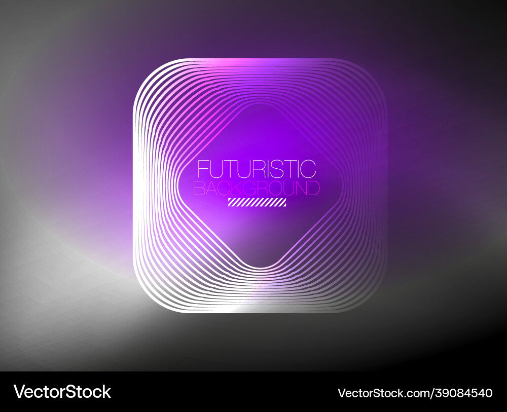 Neon color square shape lines abstract background Neon color square shape lines abstract background Vector Image