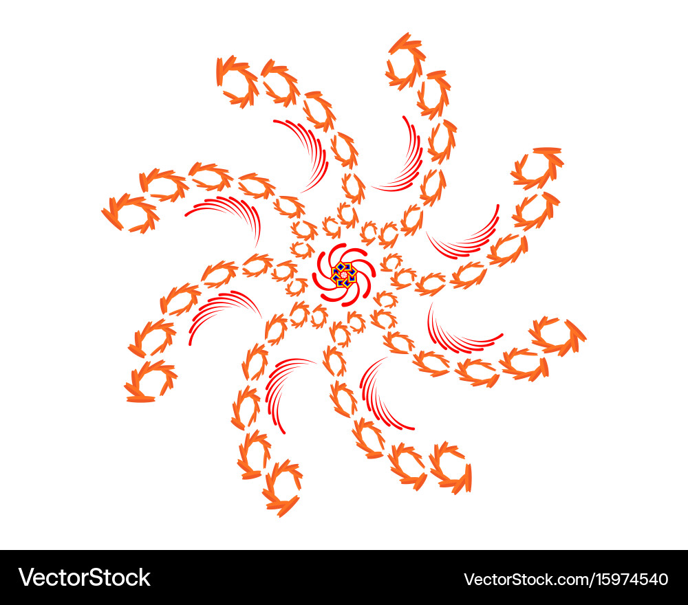 Patterns of different colors Vector Image