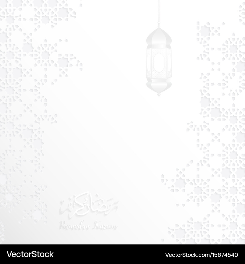 Ramadan pattern kareem background Vector Image