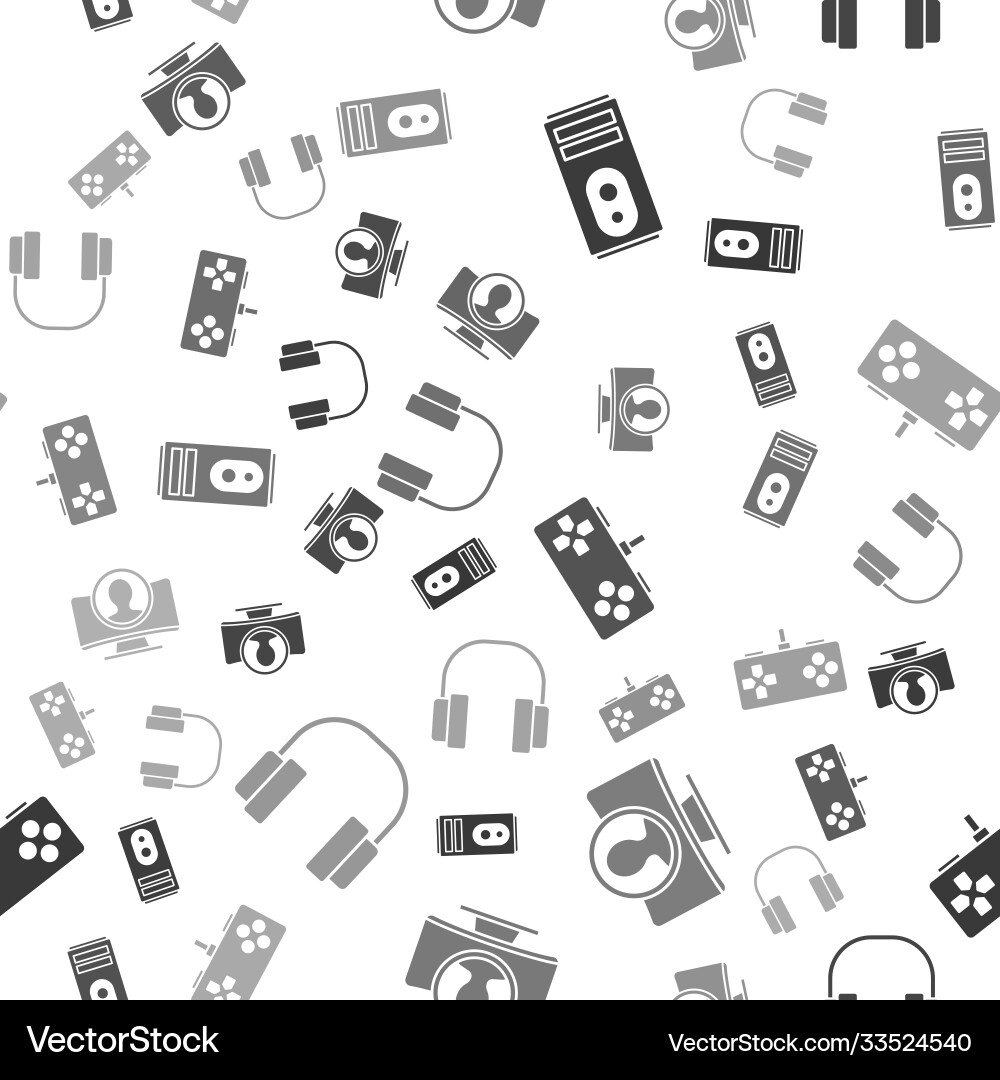 Set computer create account screen gamepad Set computer create account screen gamepad vector image