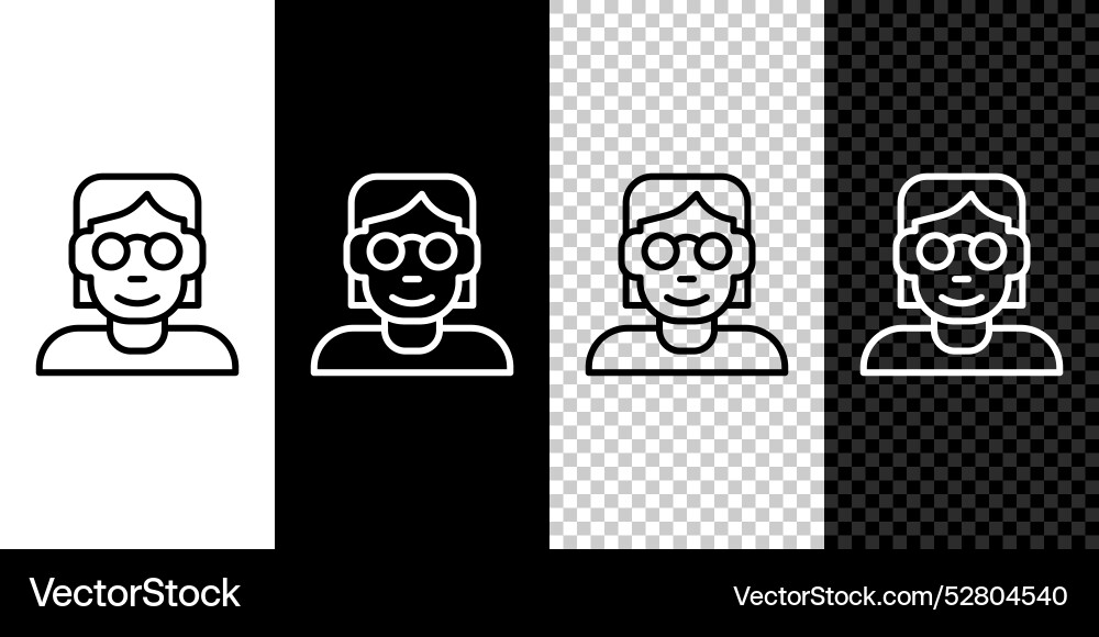 Set Line Hacker oder Coder Icon isoliert auf schwarz Set Line Hacker oder Coder Icon isoliert auf schwarz vektorbild