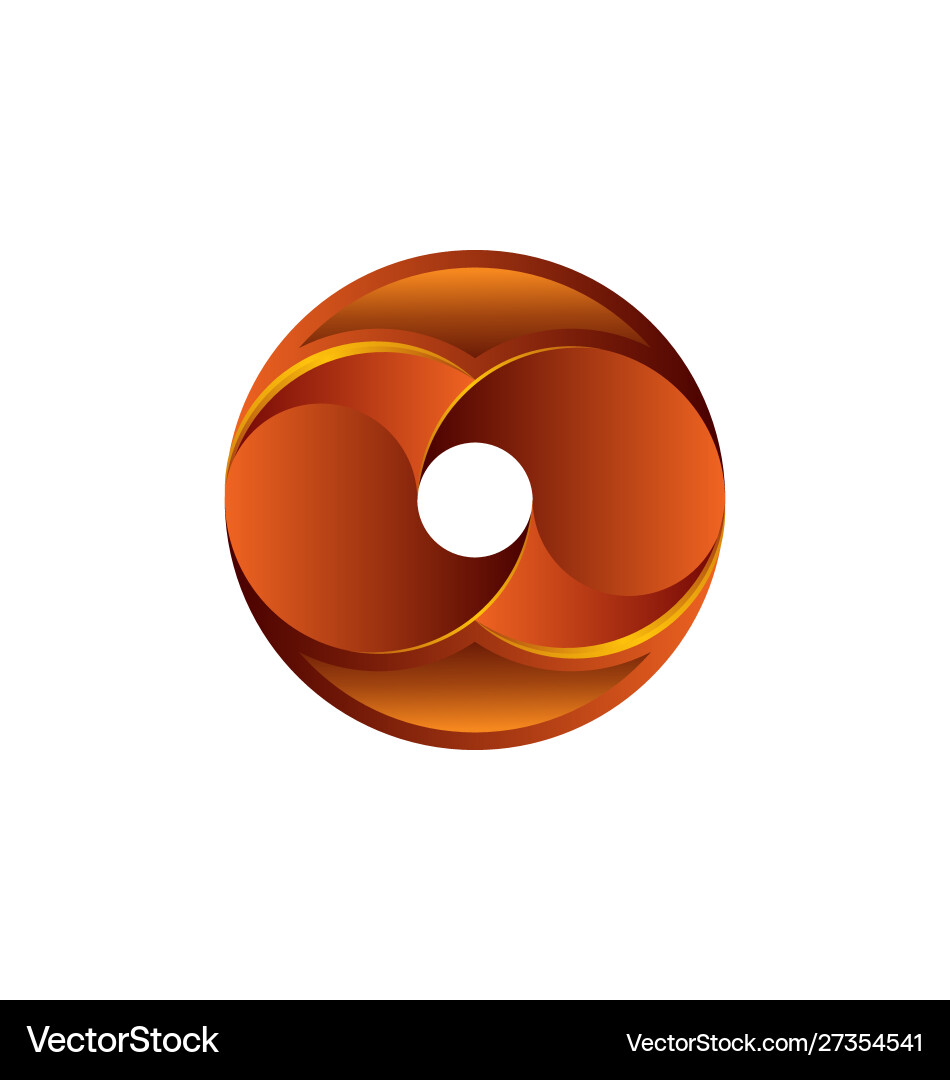 Abstract circle swirl logo design elements – Free Vector | VectorStock