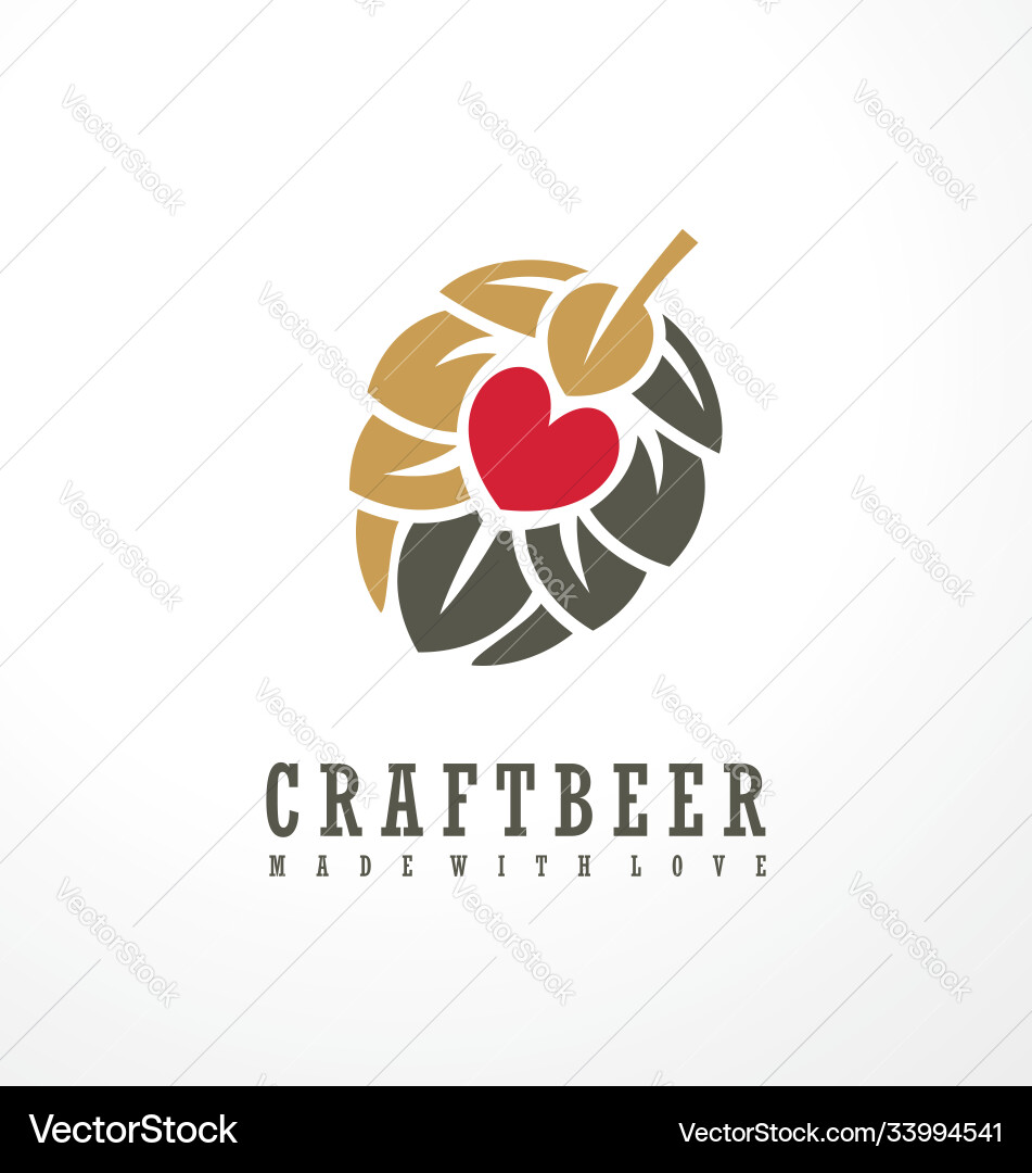 Craft beer logo design layout Craft beer logo design layout vector image