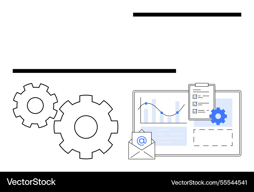 Data analysis and task management visualization Data analysis and task management visualization vector image