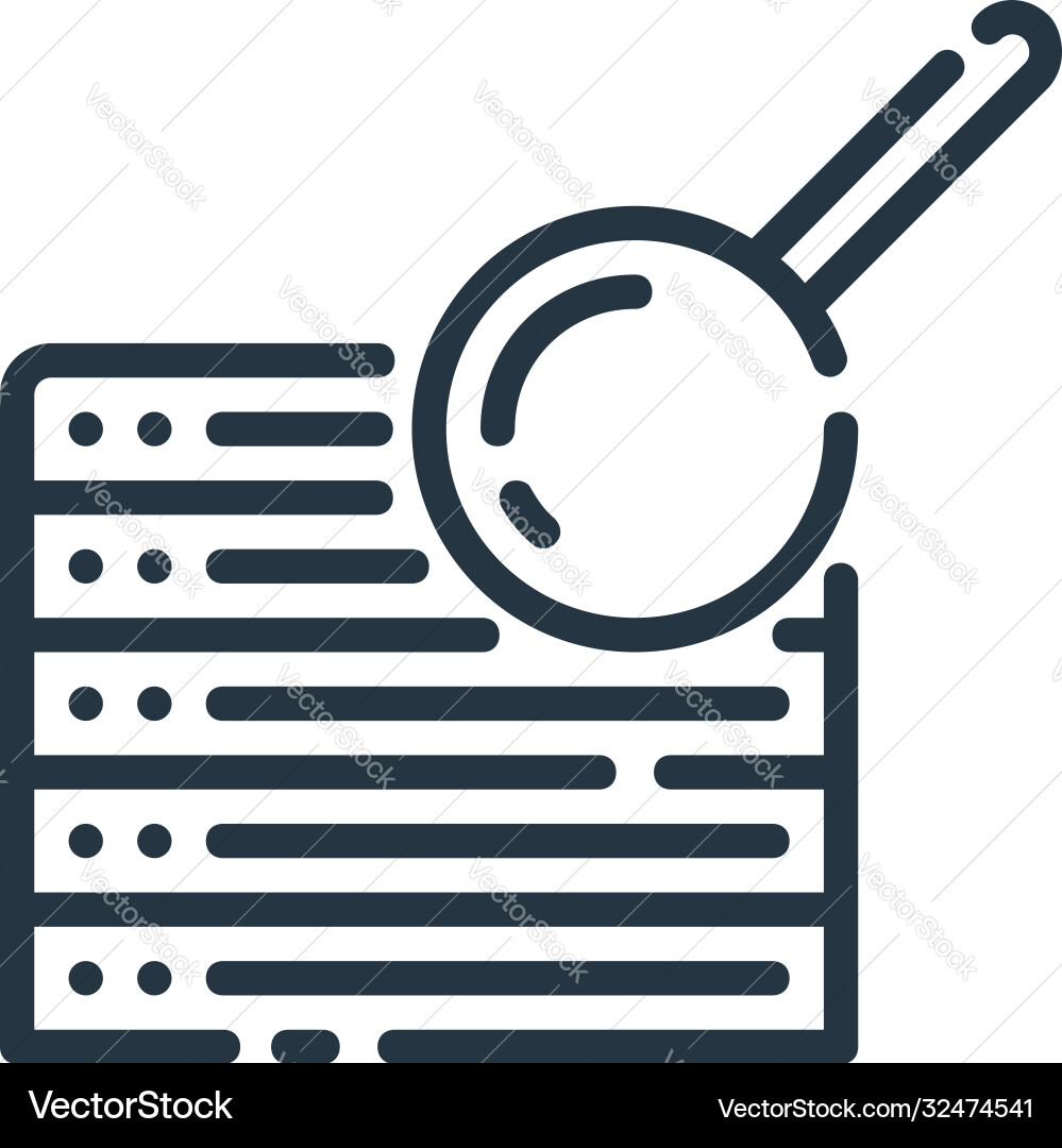Database icon isolated on white background Database icon isolated on white background vector image