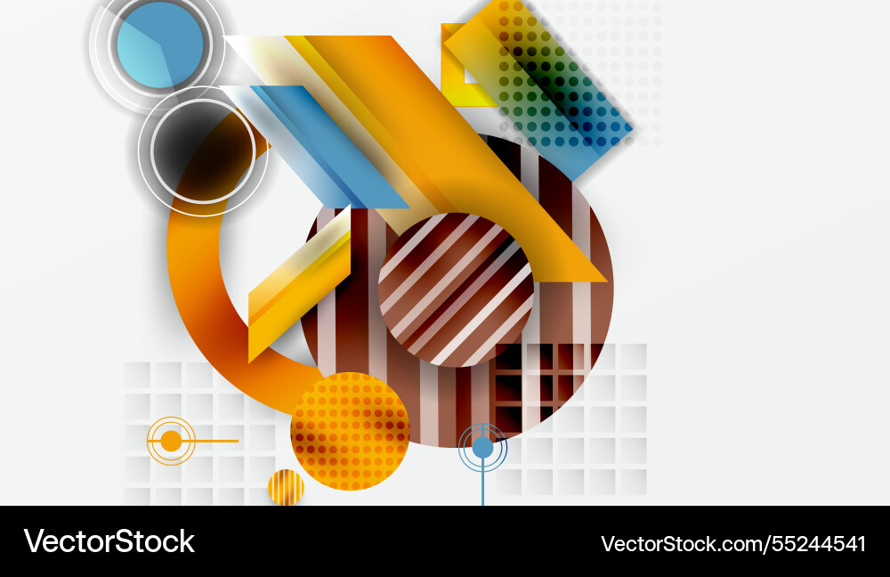 Dynamic complex geometric abstract background Dynamic complex geometric abstract background Vector Image