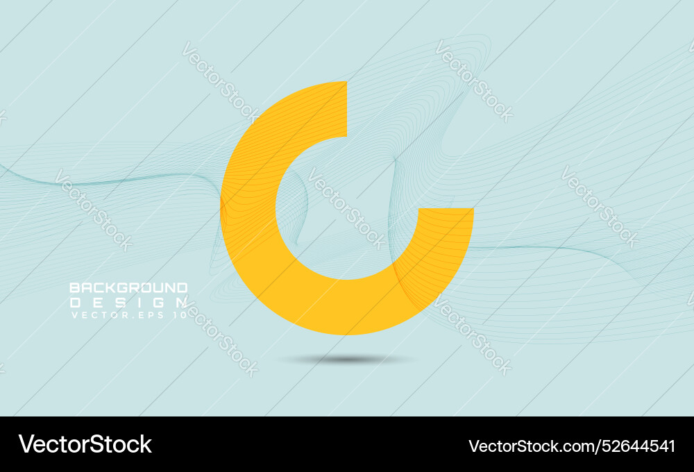 Flowing wave of stripe dynamic pattern minimalist Vector Image