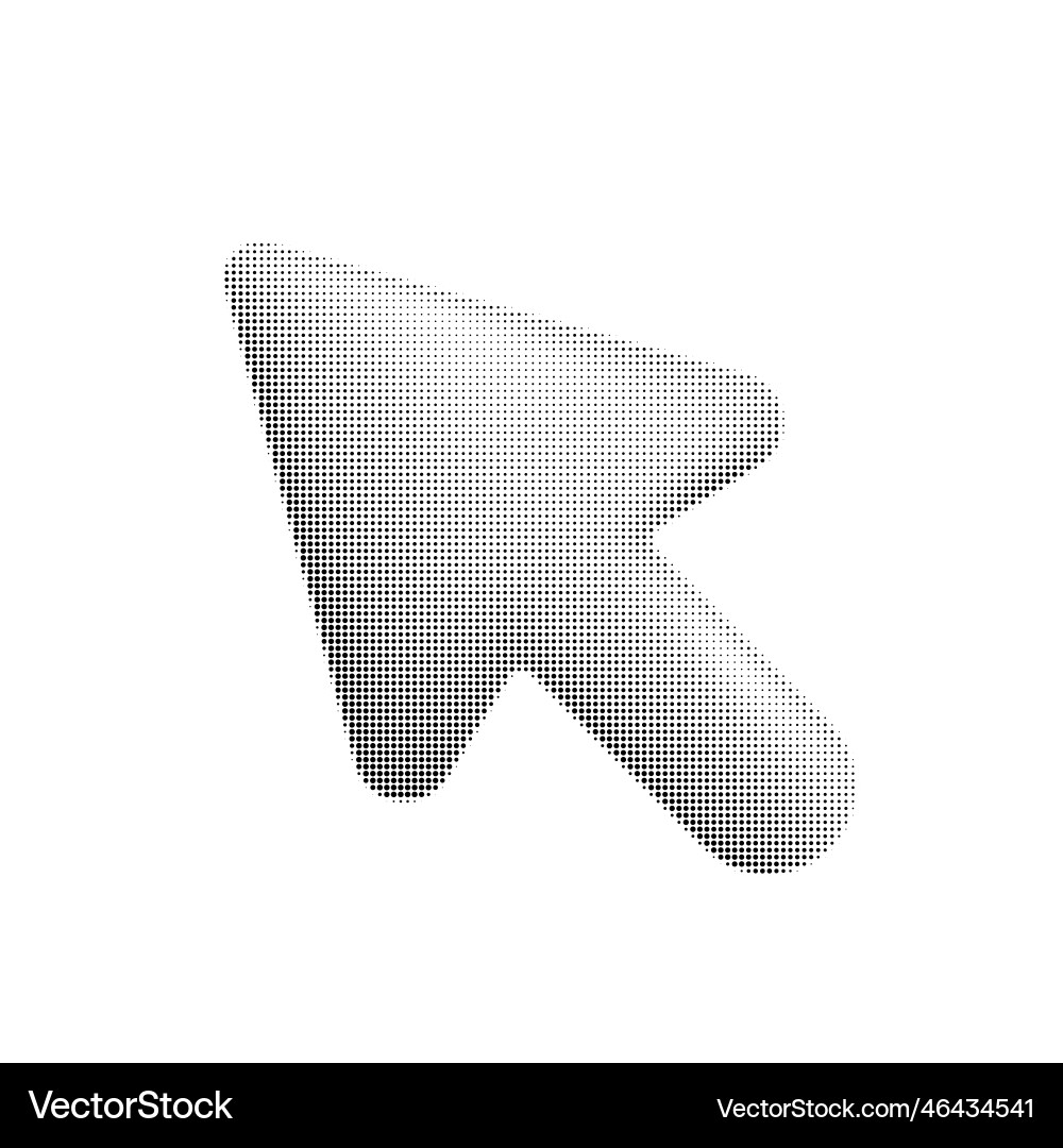 Halbton Punkte Pfeil Maus Cursor Symbol Computer Halbton Punkte Pfeil Maus Cursor Symbol Computer vektorbild