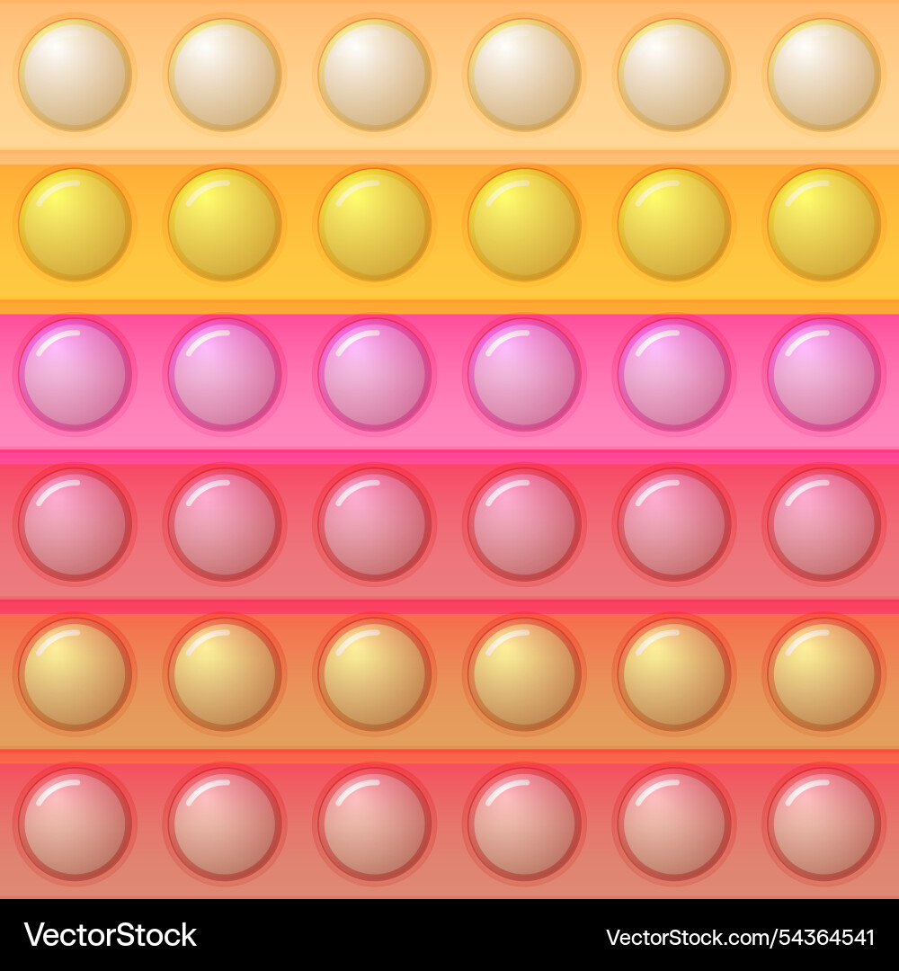 Seamless pattern with trendy game pop it simple Vector Image