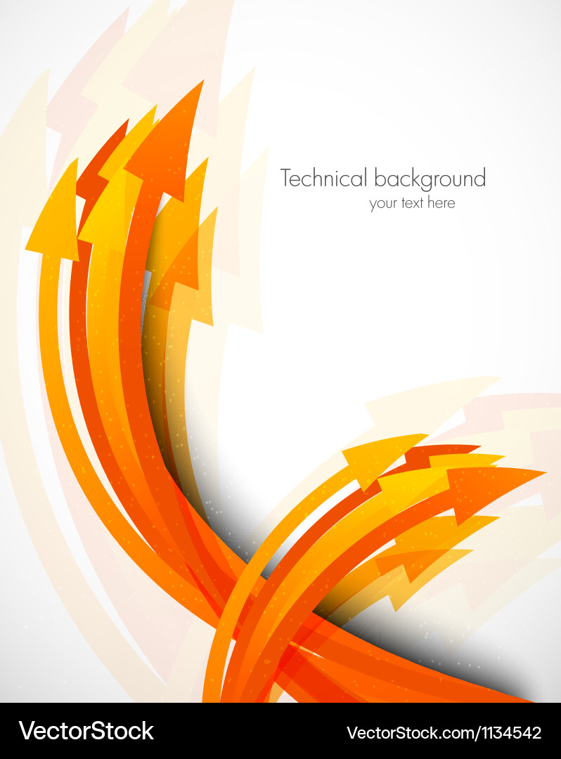 Abstract background with arrows vector image