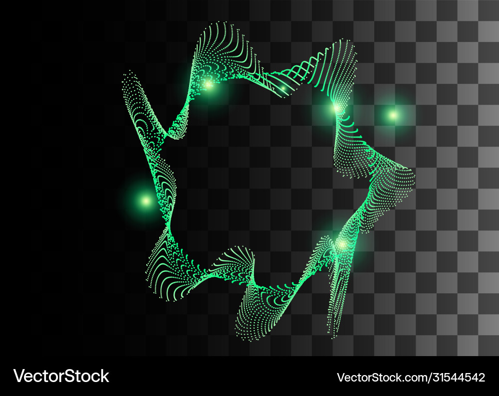 Abstract design element green color effect Abstract design element green color effect vector image