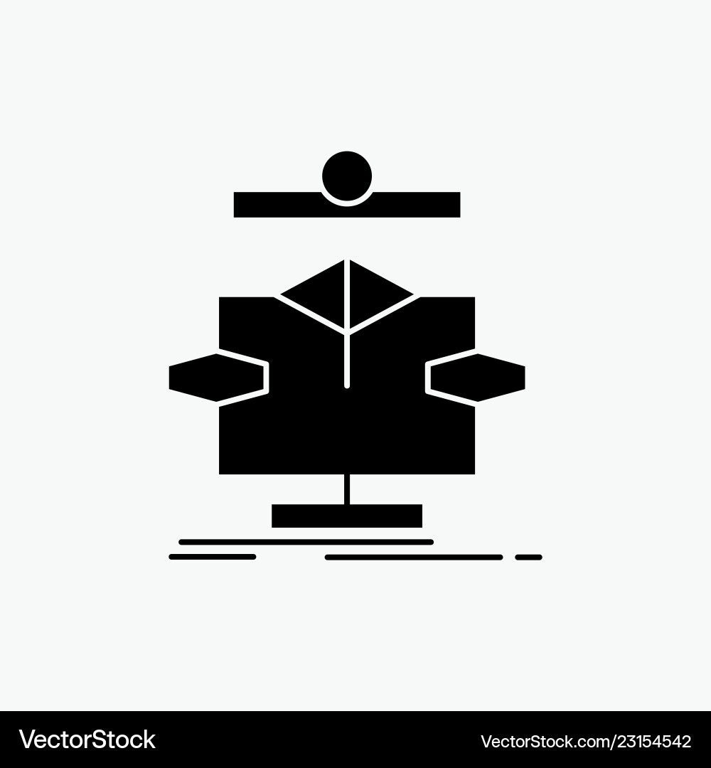 Algorithm Diagramm Datendiagramm Fluss Glyph Symbol Algorithm Diagramm Datendiagramm Fluss Glyph Symbol vektorbild