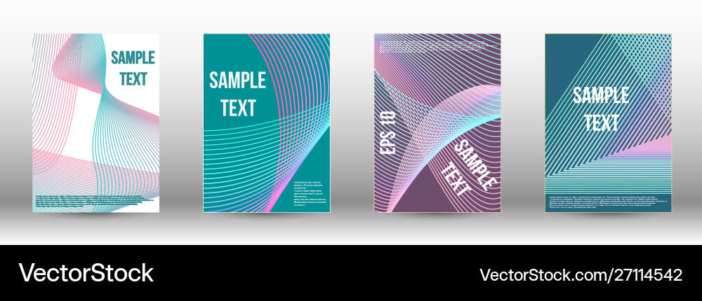 Creative backgrounds with abstract gradient linear Vector Image